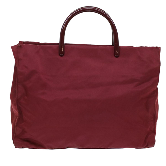 PRADA Hand Bag Nylon Red Auth ti1240 - Picture 13 of 16